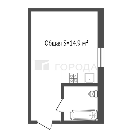 
  Продается студия 15 м². Фото 3.