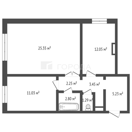 
  Продается 2-комн. квартира 63.5 м². Фото 8.