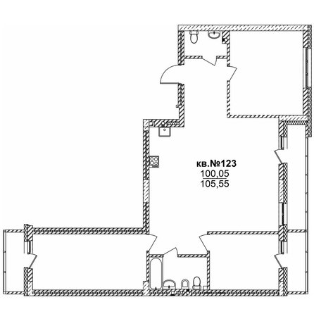 
  Продается 4-комн. квартира 105.55 м², в ЖК  Римский квартал, 2 очередь. Фото 3.