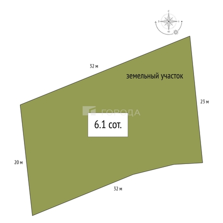 
  Продается земельный участок 6.1 соток. Фото 8.