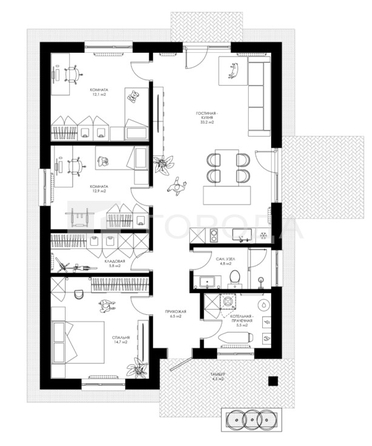
  Продается дом 100 м², в КП Сибирские просторы. Фото 7.