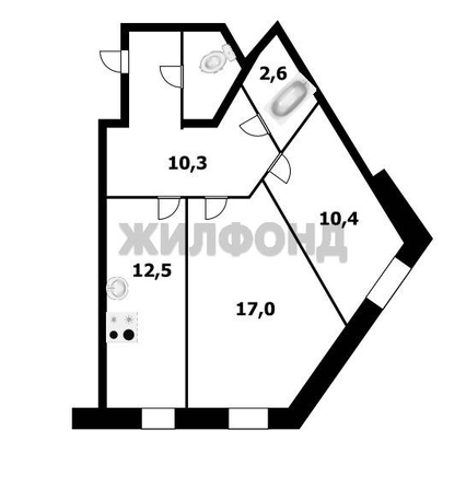 
  Продается 2-комн. квартира 55 м². Фото 32.