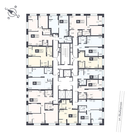 
  Продается 4-комн. квартира 80.38 м², в ЖК Астон. Геометрия, дом 4. Фото 1.