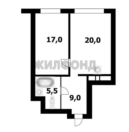 
  Продается 2-комн. квартира 47.4 м². Фото 2.