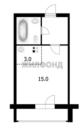 
  Продается студия 20.6 м². Фото 4.