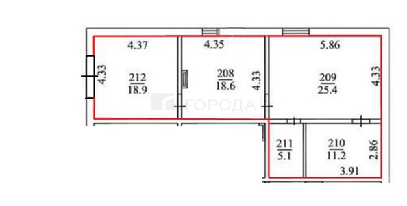 
  Продается универсальное помещение 79.2 м². Фото 11.