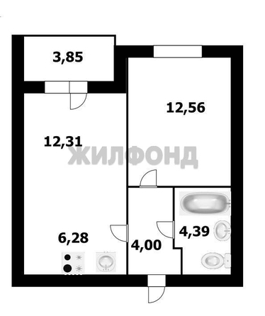 
  Продается 2-комн. квартира 44.6 м², в ЖК Фламинго, дом 17. Фото 13.