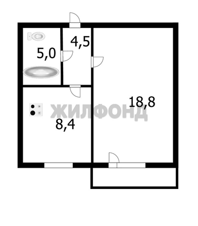 
  Продается 1-комн. квартира 40 м², в ЖК Чистая Слобода, дом 32. Фото 14.