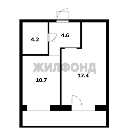 
  Продается 1-комн. квартира 36.9 м², в ЖК Одоевский, дом 4. Фото 12.