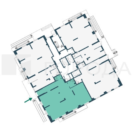 
  Продается офис 151.7 м², в ЖК Расцветай на Зорге, дом 3. Фото 2.