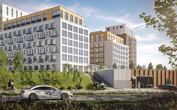 
  Продается 2-комн. квартира 74.4 м², в ЖК Зеленый город, дом 1. Фото 2.