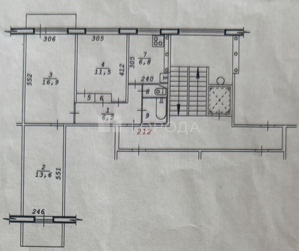 
  Продается 3-комн. квартира 59.4 м². Фото 25.