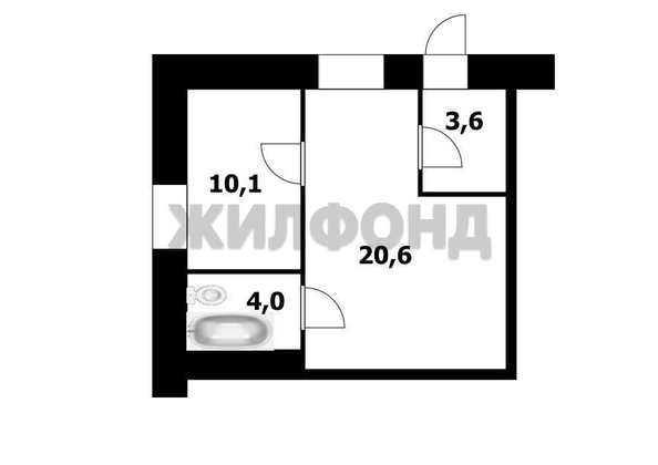
  Продается 3-комн. квартира 38.3 м². Фото 16.