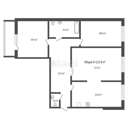 
  Продается 3-комн. квартира 122.8 м². Фото 28.