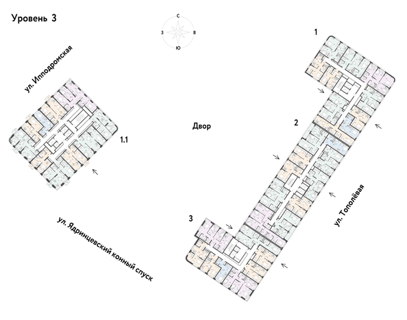 
  Продается 3-комн. квартира 89.67 м², в ЖК Страна.Тополевая, к 2. Фото 1.