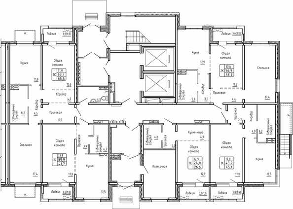 
  Продается 2-комн. квартира 58.7 м², в ЖК Самоцветы, Бирюза дом 2. Фото 1.