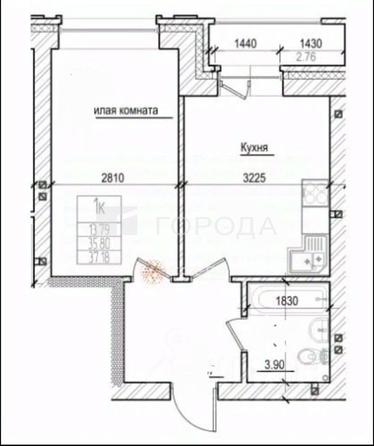 
  Продается 1-комн. квартира 40 м², в ЖК Чернышевский, дом 2.1. Фото 4.