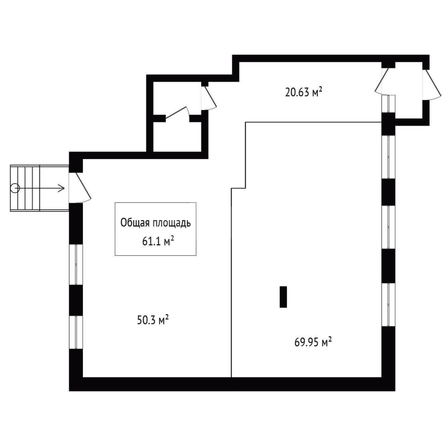 
  Сдается универсальное помещение 61.1 м². Фото 1.