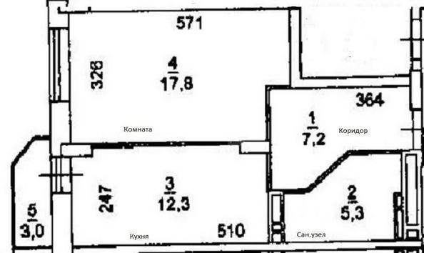 
  Продается 1-комн. квартира 43 м². Фото 4.