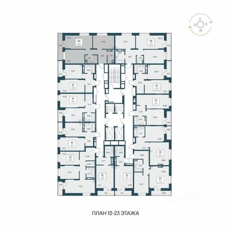 
  Продается 2-комн. квартира 55.6 м², в ЖК Квартал на Игарской, дом 1 мон. Фото 6.