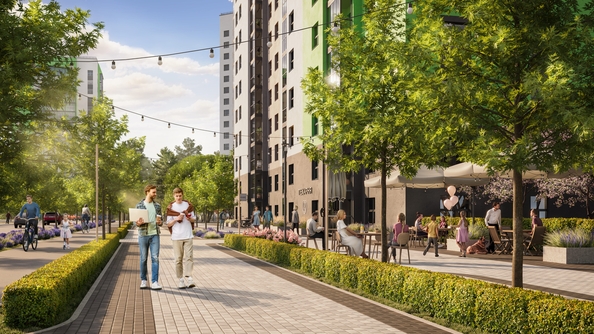 
  Продается 1-комн. квартира 43.52 м², в ЖК Эко-квартал на Кедровой, дом 5. Фото 3.