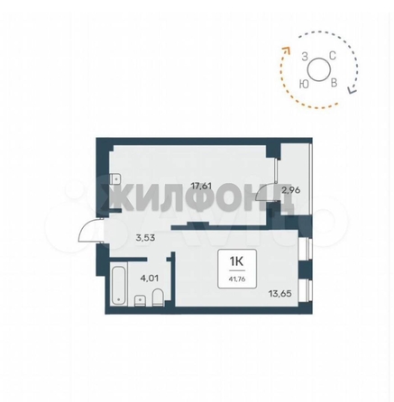 
  Продается 2-комн. квартира 41.57 м². Фото 2.