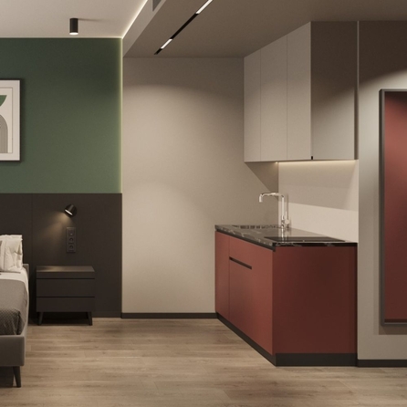 
  Продается апартамент 25.95 м², в АК АЭРОН, секция В. Фото 4.