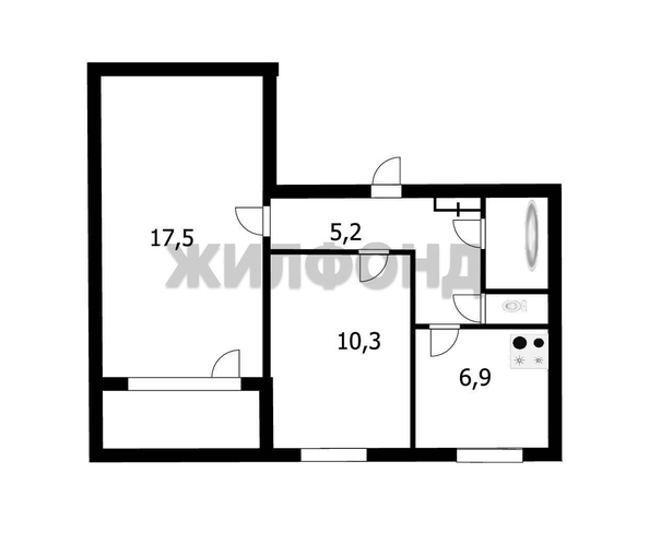 
  Продается 2-комн. квартира 43.9 м². Фото 14.