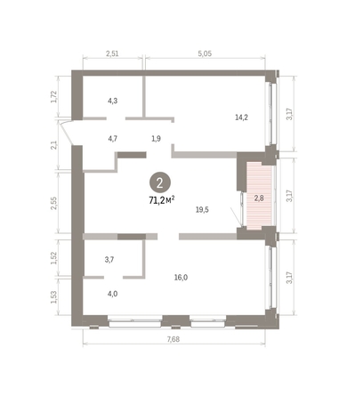 
  Продается 2-комн. квартира 71.23 м², в ЖК Европейский берег, дом 32. Фото 1.