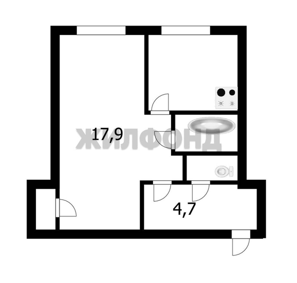 
  Продается 1-комн. квартира 31.3 м². Фото 7.