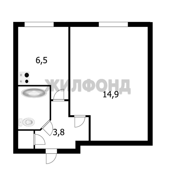 
  Продается 1-комн. квартира 28 м². Фото 1.