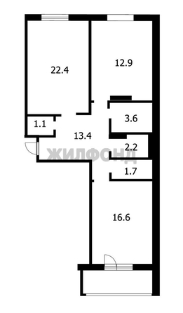 
  Продается 2-комн. квартира 73.9 м². Фото 14.