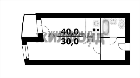 
  Продается 1-комн. квартира 40 м², в ЖК Leo (лео). Фото 12.