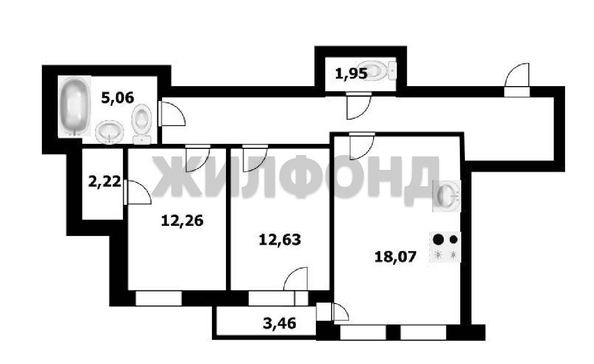 
  Продается 3-комн. квартира 75 м², в ЖК Просвещение. Фото 23.