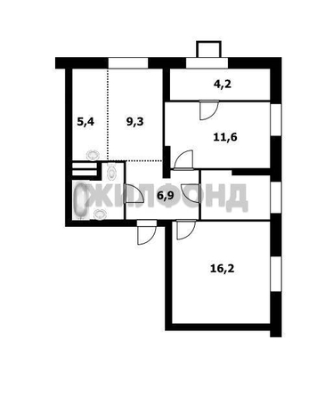 
  Продается 3-комн. квартира 59 м², в ЖК Рафинад, дом 2. Фото 9.