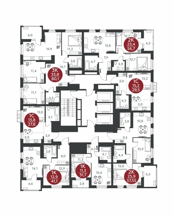 
  Продается 2-комн. квартира 56.7 м², в ЖК Скандинавские кварталы, дом 1. Фото 1.