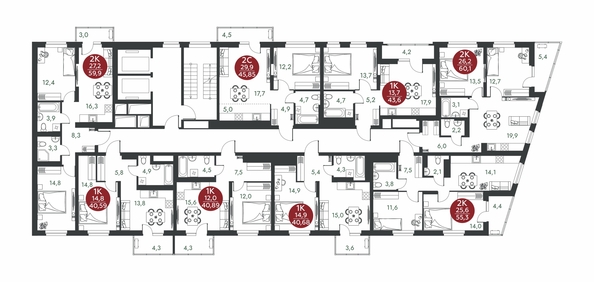 
  Продается 1-комн. квартира 40.68 м², в ЖК Скандинавские кварталы, дом 1. Фото 1.