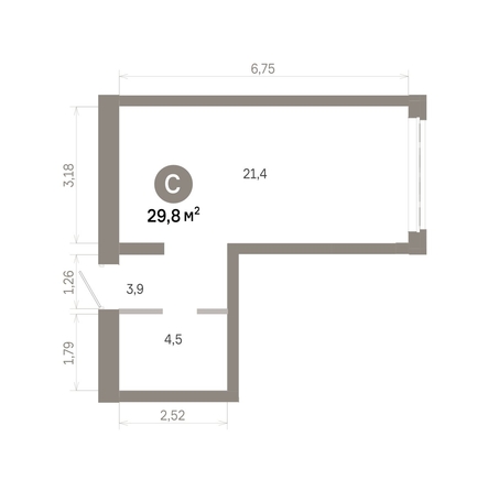 
  Продается студия 29.8 м², в  Квартал Молодость, дом 1. Фото 1.