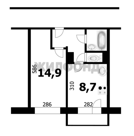 
  Продается 1-комн. квартира 30.8 м². Фото 18.