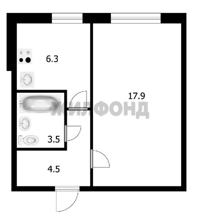 
  Продается 1-комн. квартира 31.4 м². Фото 4.