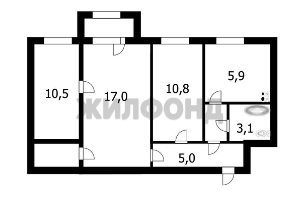 
  Продается 3-комн. квартира 55.4 м². Фото 24.