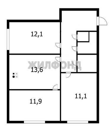 
  Продается 3-комн. квартира 63.7 м². Фото 18.