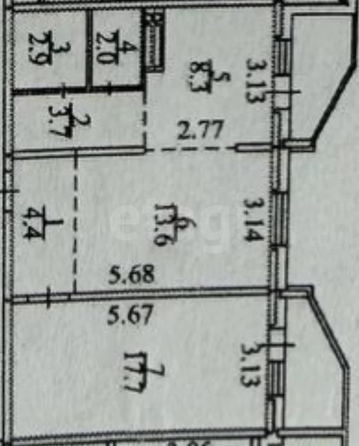 
  Продается 2-комн. квартира 52.6 м², в ЖК Vesna (Весна), дом 15. Фото 21.