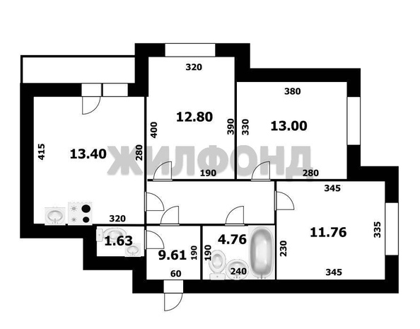 
  Продается 3-комн. квартира 66.7 м², в ЖК Цивилизация, дом 1. Фото 18.