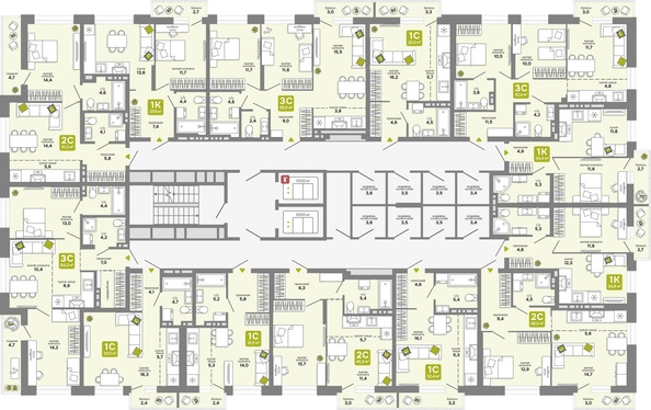 
  Продается 3-комн. квартира 57.4 м², в ЖК Счастливый квартал, дом 3. Фото 1.