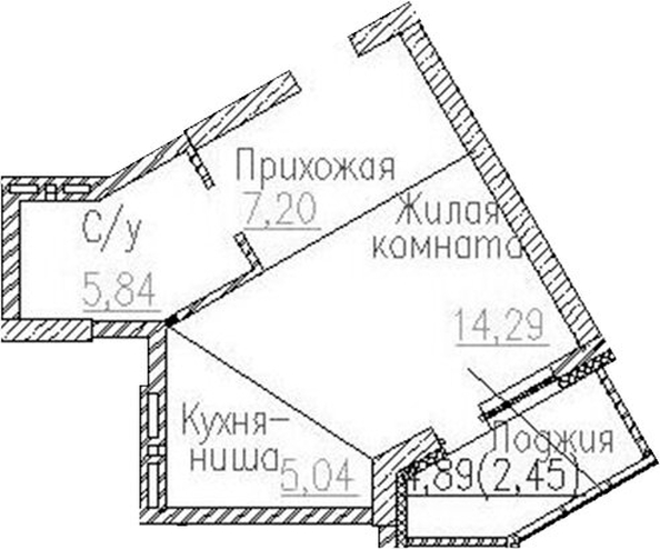 
  Продается студия 32.37 м², в ЖК Пегас. Фото 1.