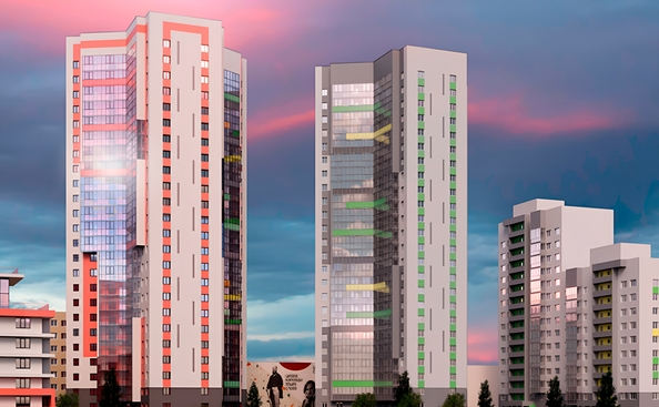 
  Продается 2-комн. квартира 60.57 м², в ЖК Пегас. Фото 2.