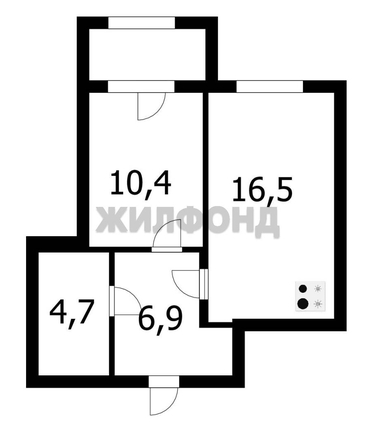 
  Продается 2-комн. квартира 38.8 м². Фото 22.