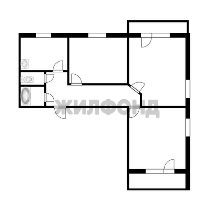 
  Продается 3-комн. квартира 59.9 м². Фото 17.