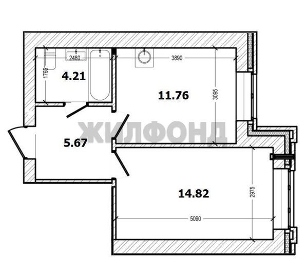 
  Продается 1-комн. квартира 36.5 м², в ЖК На Шоссейной, дом 3. Фото 15.